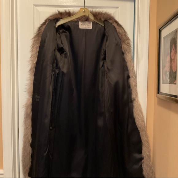 Genuine mink coat with fox trim - Picture 6 of 9